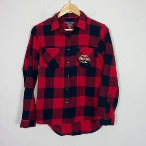Red Plaid Button Down Shirt